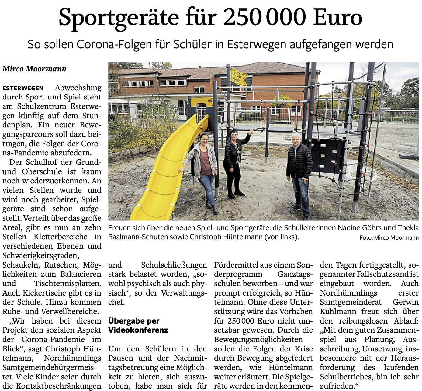 Zeitungsartikel 18.11.2021